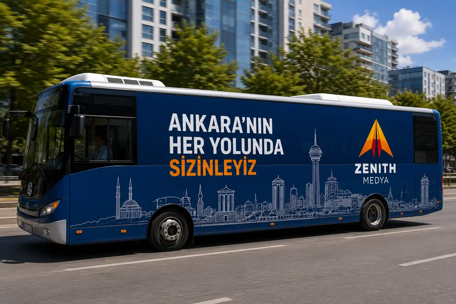 Ankara EGO otobüsü giydirme
