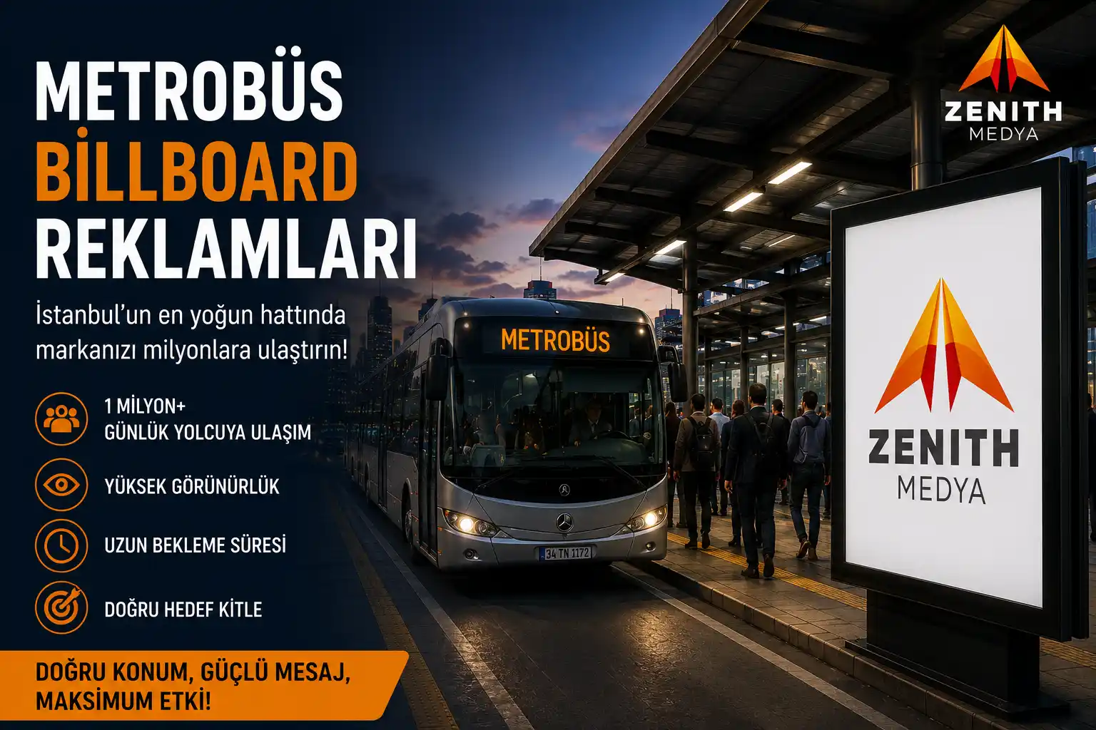 Metrobüs Billboard Reklamları