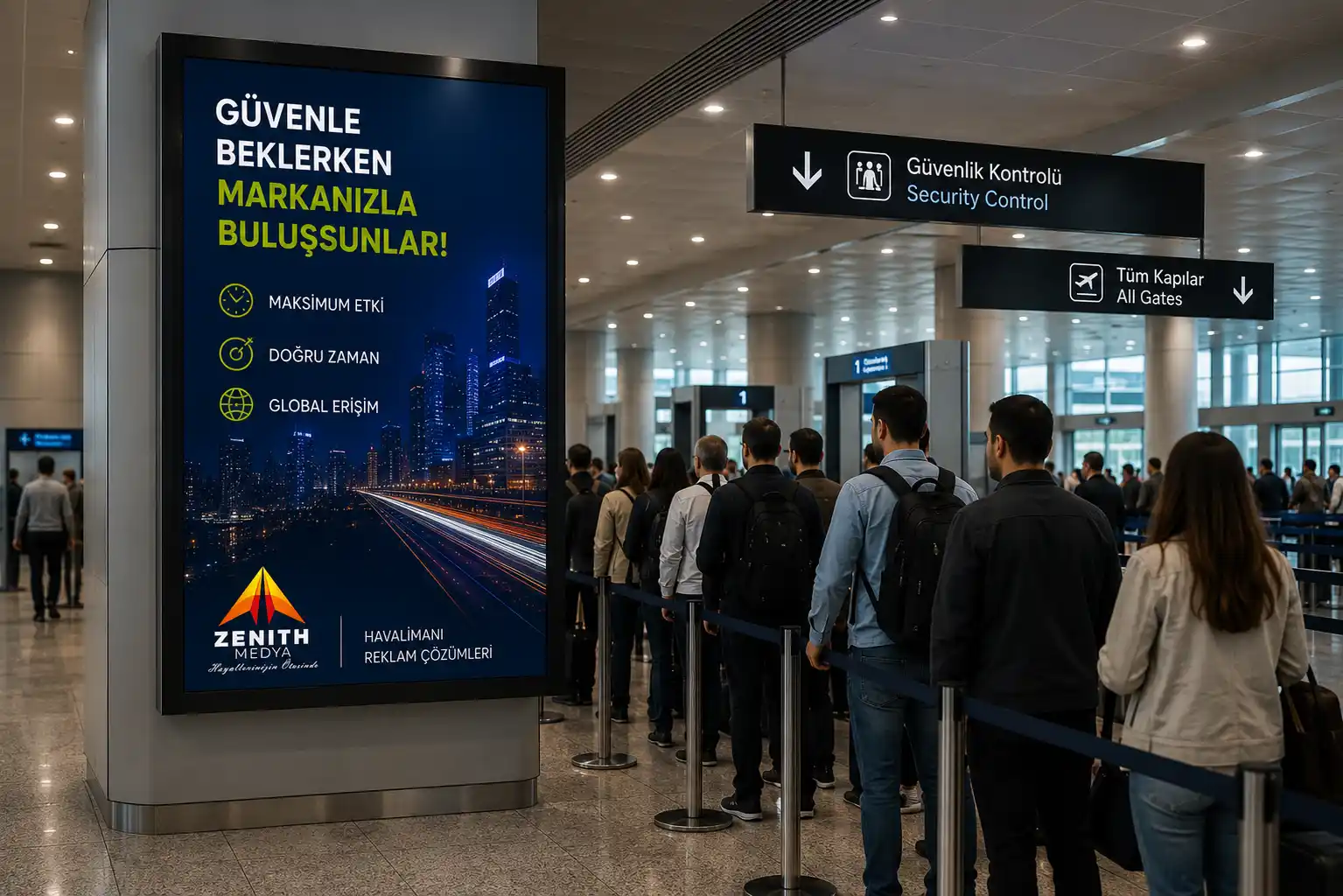 Hava limanı reklamı